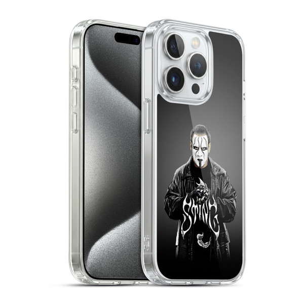 WWE Sting Photo Soft Gel Case for Apple iPhone 15 Pro & MagSafe