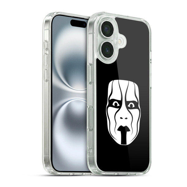 WWE Sting Face Soft Gel Case for Apple iPhone 16 & MagSafe