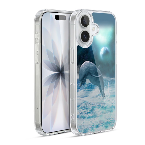 Simone Gatterwe Dolphins Freedom Soft Gel Case for Apple iPhone 17
