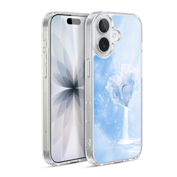 Simone Gatterwe Dolphins Heart Of Ocean Soft Gel Case for Apple iPhone 17