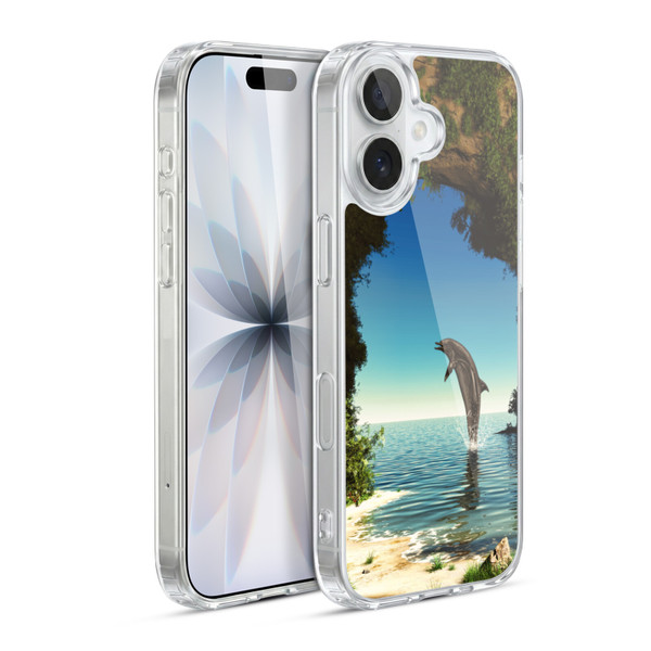 Simone Gatterwe Dolphins Hidden Cave Soft Gel Case for Apple iPhone 17