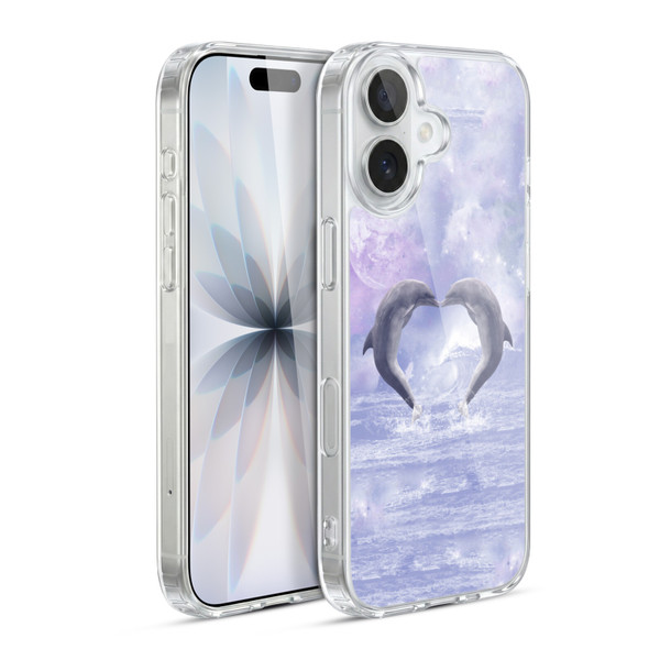 Simone Gatterwe Dolphins Kisses Soft Gel Case for Apple iPhone 17