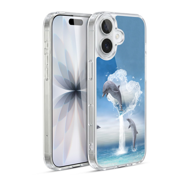 Simone Gatterwe Dolphins Lovers Soft Gel Case for Apple iPhone 17