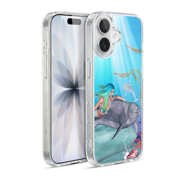 Simone Gatterwe Dolphins Mermaid Tour Soft Gel Case for Apple iPhone 17