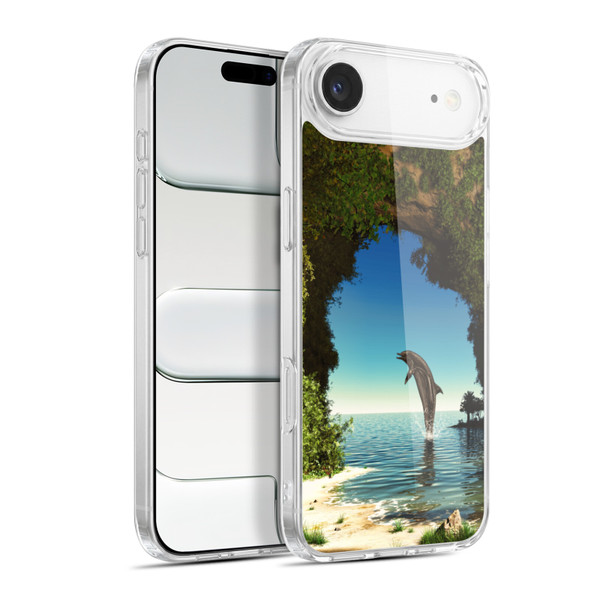 Simone Gatterwe Dolphins Hidden Cave Soft Gel Case for Apple iPhone 17 Air