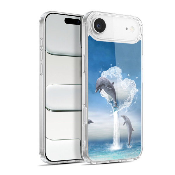Simone Gatterwe Dolphins Lovers Soft Gel Case for Apple iPhone 17 Air
