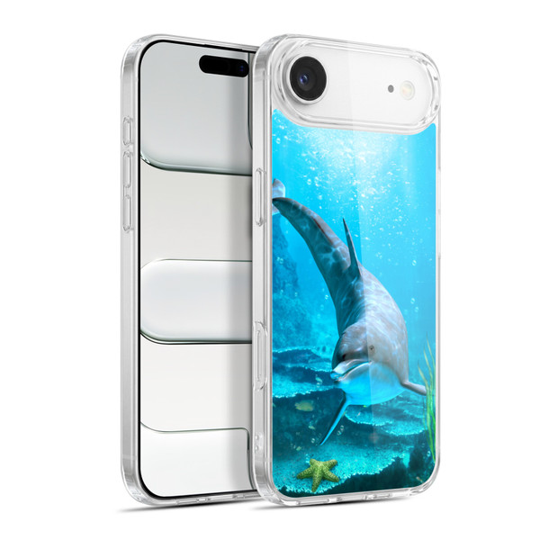 Simone Gatterwe Dolphins Seeking Starfish Soft Gel Case for Apple iPhone 17 Air