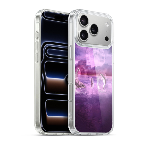 Simone Gatterwe Dolphins Dream Of Dolphins Soft Gel Case for Apple iPhone 17 Pro Max