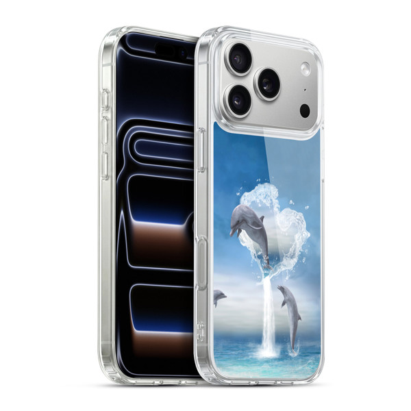 Simone Gatterwe Dolphins Lovers Soft Gel Case for Apple iPhone 17 Pro Max