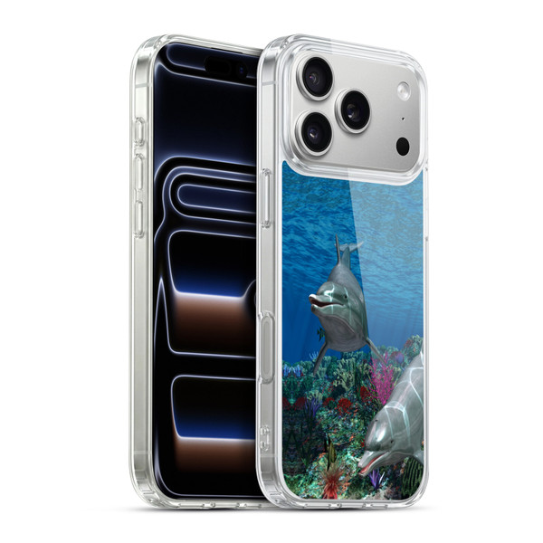 Simone Gatterwe Dolphins Twins Soft Gel Case for Apple iPhone 17 Pro Max