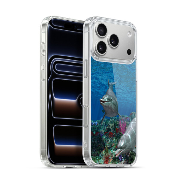 Simone Gatterwe Dolphins Twins Soft Gel Case for Apple iPhone 17 Pro Max