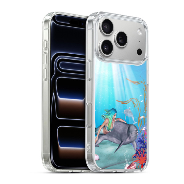 Simone Gatterwe Dolphins Mermaid Tour Soft Gel Case for Apple iPhone 17 Pro