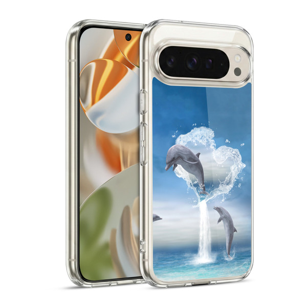 Simone Gatterwe Dolphins Lovers Soft Gel Case for Google Pixel 9 / Pixel 9 Pro