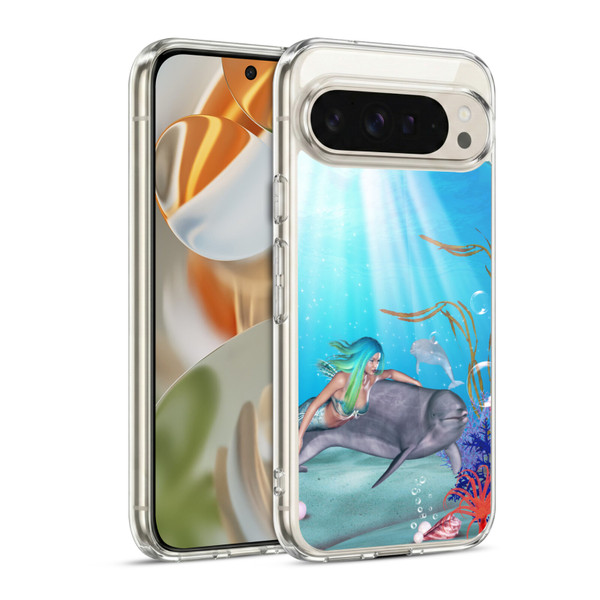 Simone Gatterwe Dolphins Mermaid Tour Soft Gel Case for Google Pixel 9 / Pixel 9 Pro