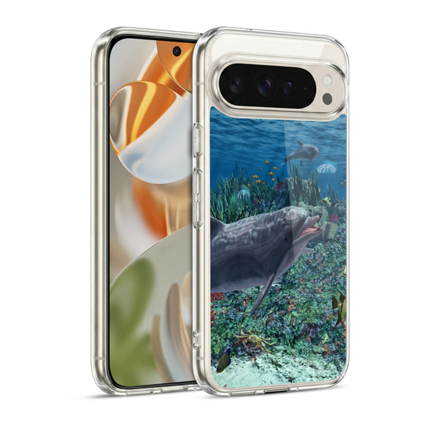 Simone Gatterwe Dolphins Reef Play Soft Gel Case for Google Pixel 9 / Pixel 9 Pro