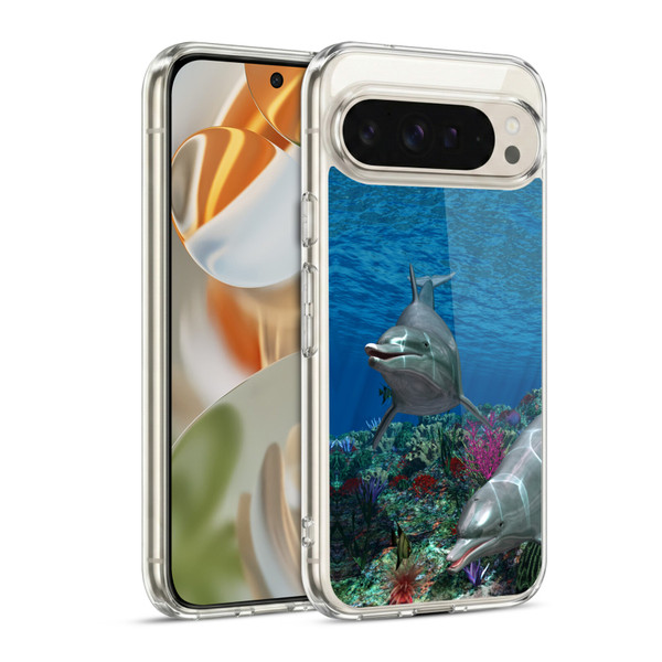 Simone Gatterwe Dolphins Twins Soft Gel Case for Google Pixel 9 / Pixel 9 Pro