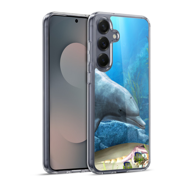 Simone Gatterwe Dolphins Dolphin World Soft Gel Case for Samsung Galaxy S25+ & MagSafe