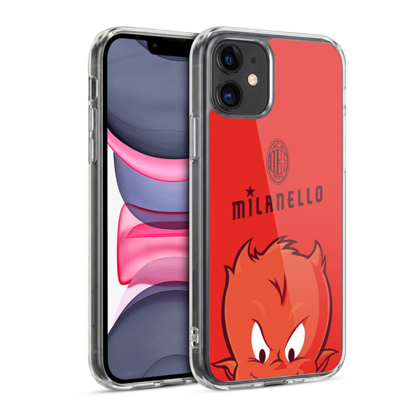 AC Milan Children Milanello Soft Gel Case for Apple iPhone 11