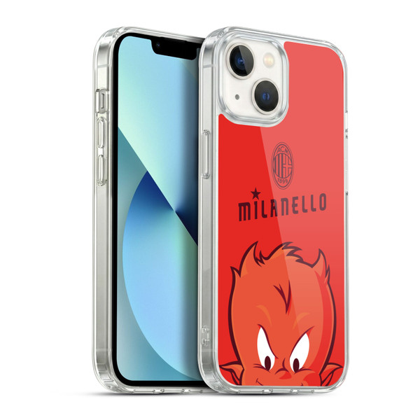 AC Milan Children Milanello Soft Gel Case for Apple iPhone 13