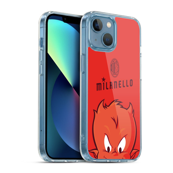 AC Milan Children Milanello Soft Gel Case for Apple iPhone 13 Mini & MagSafe