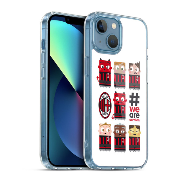 AC Milan Children We Are Soft Gel Case for Apple iPhone 13 Mini & MagSafe