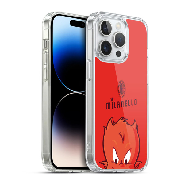 AC Milan Children Milanello Soft Gel Case for Apple iPhone 14 Pro & MagSafe
