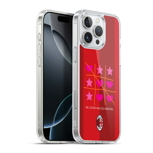 AC Milan Children Tic Tac Toe Soft Gel Case for Apple iPhone 16 Pro Max & MagSafe