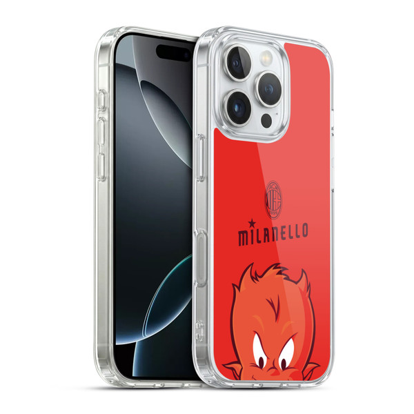 AC Milan Children Milanello Soft Gel Case for Apple iPhone 16 Pro & MagSafe