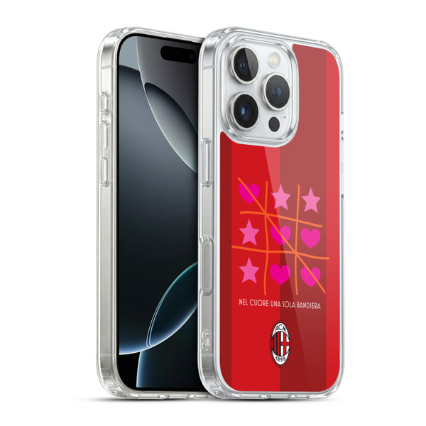 AC Milan Children Tic Tac Toe Soft Gel Case for Apple iPhone 16 Pro & MagSafe