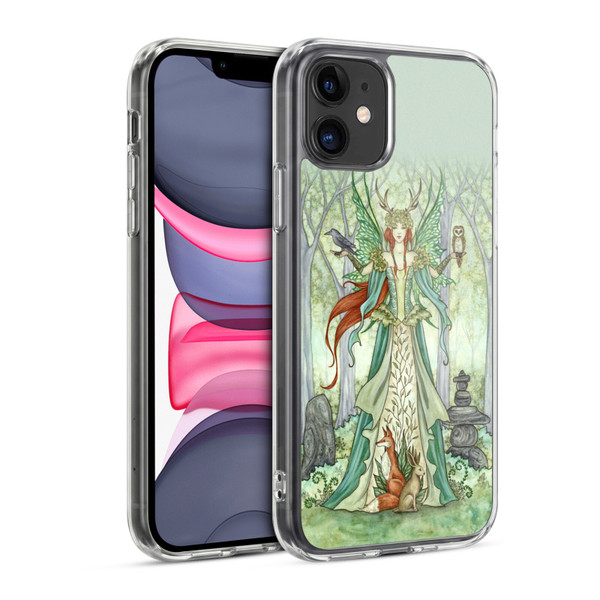 Amy Brown Mystical Art Nature Harmony Soft Gel Case for Apple iPhone 11
