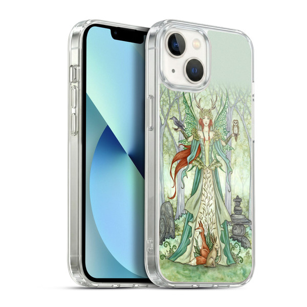 Amy Brown Mystical Art Nature Harmony Soft Gel Case for Apple iPhone 13