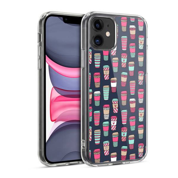 Andrea Lauren Design Food Pattern Coffee Soft Gel Case for Apple iPhone 11