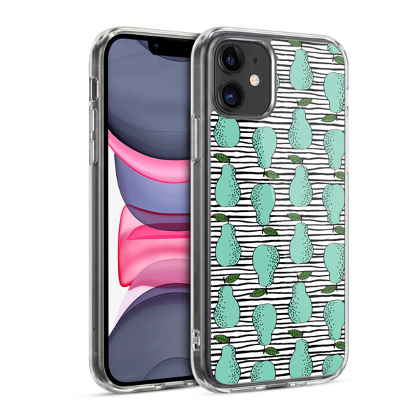 Andrea Lauren Design Food Pattern Pear Soft Gel Case for Apple iPhone 11