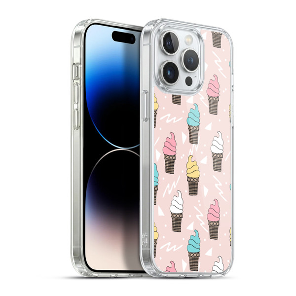 Andrea Lauren Design Food Pattern Ice Cream Soft Gel Case for Apple iPhone 13 Pro Max & MagSafe