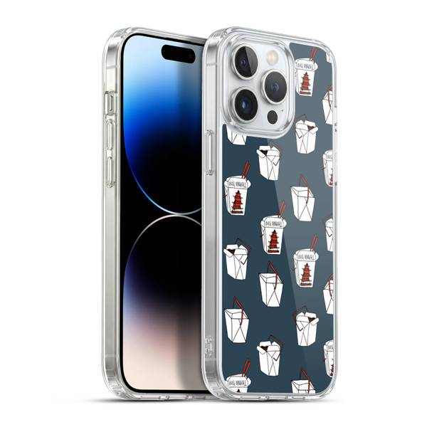 Andrea Lauren Design Food Pattern Take Out Soft Gel Case for Apple iPhone 13 Pro Max & MagSafe