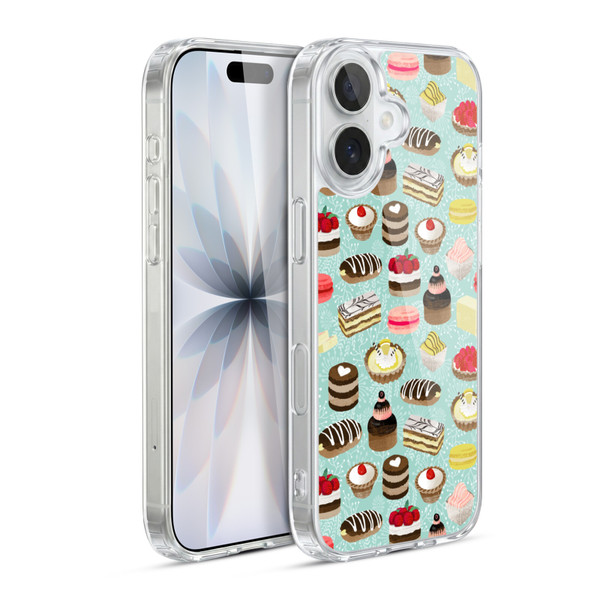 Andrea Lauren Design Food Pattern Desserts Soft Gel Case for Apple iPhone 17
