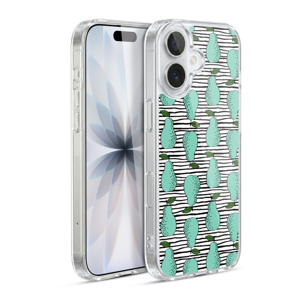Andrea Lauren Design Food Pattern Pear Soft Gel Case for Apple iPhone 17