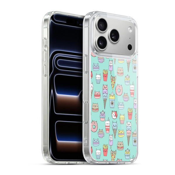 Andrea Lauren Design Food Pattern Catfood Soft Gel Case for Apple iPhone 17 Pro Max