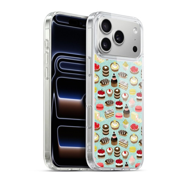 Andrea Lauren Design Food Pattern Desserts Soft Gel Case for Apple iPhone 17 Pro Max