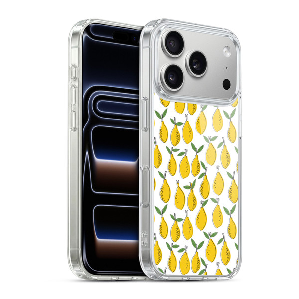 Andrea Lauren Design Food Pattern Lemons Soft Gel Case for Apple iPhone 17 Pro