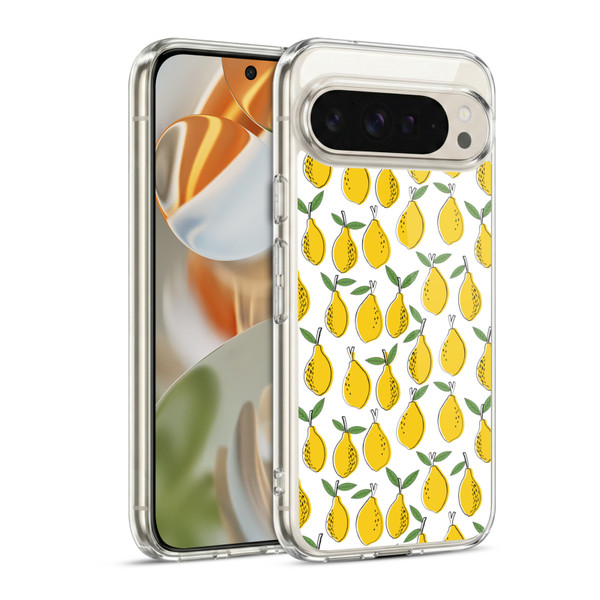 Andrea Lauren Design Food Pattern Lemons Soft Gel Case for Google Pixel 9 / Pixel 9 Pro