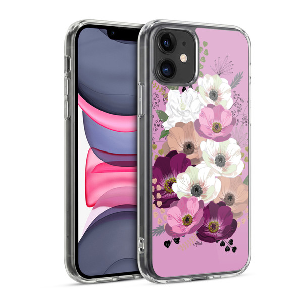 Anis Illustration Flowers Bouquet 3 Soft Gel Case for Apple iPhone 11