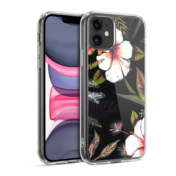 Anis Illustration Flowers Tropical Soft Gel Case for Apple iPhone 11