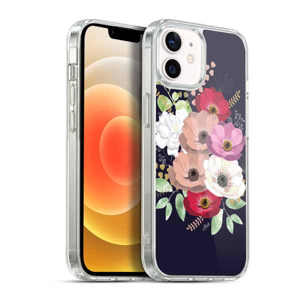 Anis Illustration Flowers Bouquet 2 Soft Gel Case for Apple iPhone 12 / iPhone 12 Pro & MagSafe