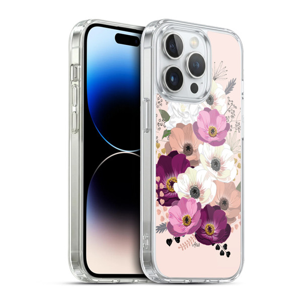Anis Illustration Flowers Bouquet 1 Soft Gel Case for Apple iPhone 13 Pro & MagSafe