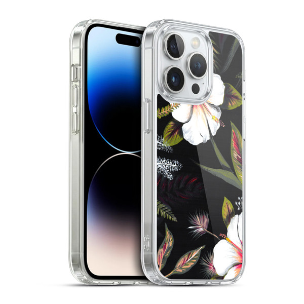 Anis Illustration Flowers Tropical Soft Gel Case for Apple iPhone 13 Pro & MagSafe