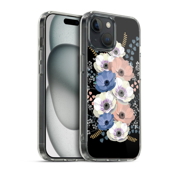 Anis Illustration Flowers Bouquet 5 Soft Gel Case for Apple iPhone 15 & MagSafe