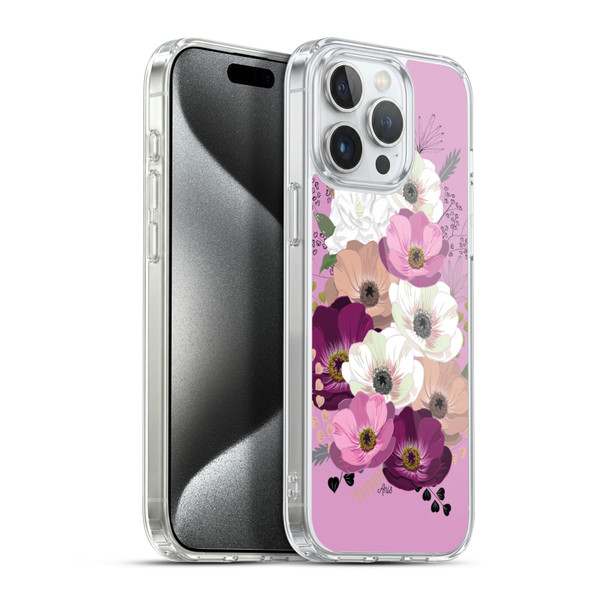 Anis Illustration Flowers Bouquet 3 Soft Gel Case for Apple iPhone 15 Pro Max & MagSafe