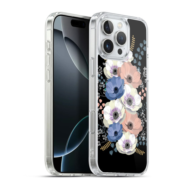 Anis Illustration Flowers Bouquet 5 Soft Gel Case for Apple iPhone 16 Pro Max & MagSafe
