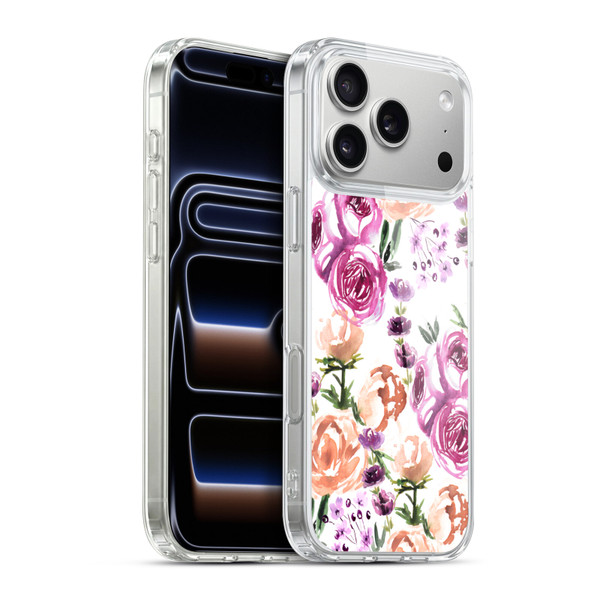 Anis Illustration Flowers Watercolour Soft Gel Case for Apple iPhone 17 Pro Max